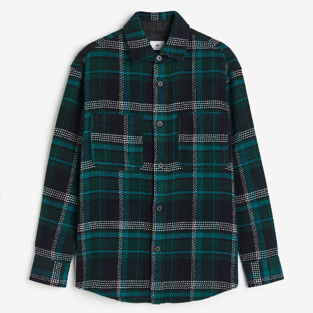 H&M Relaxed Fit Shirt, dark turquoise