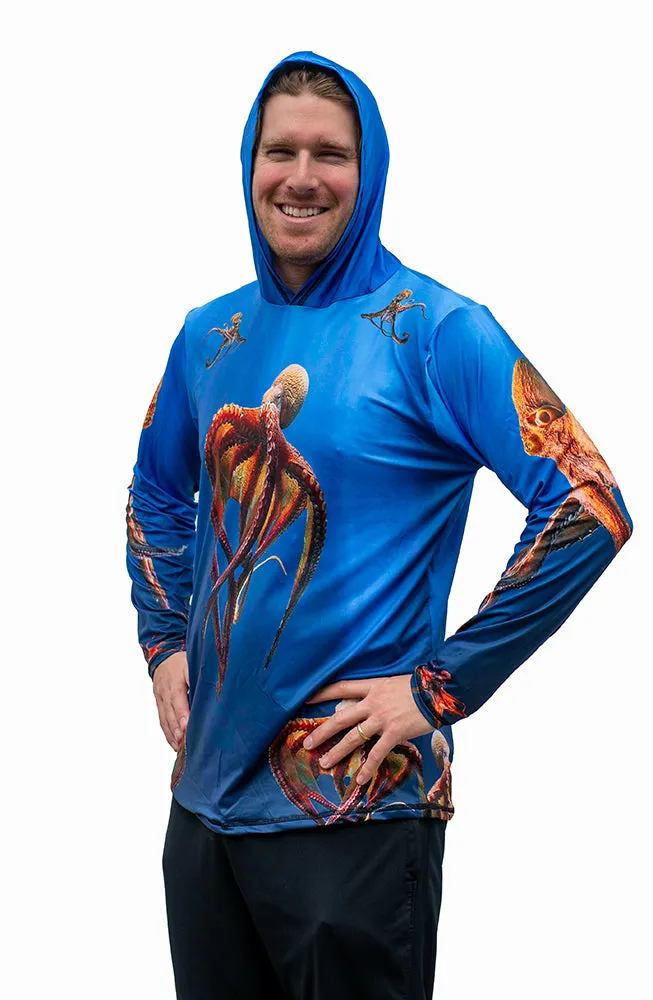 Hooded Sun Shirt - Octopus