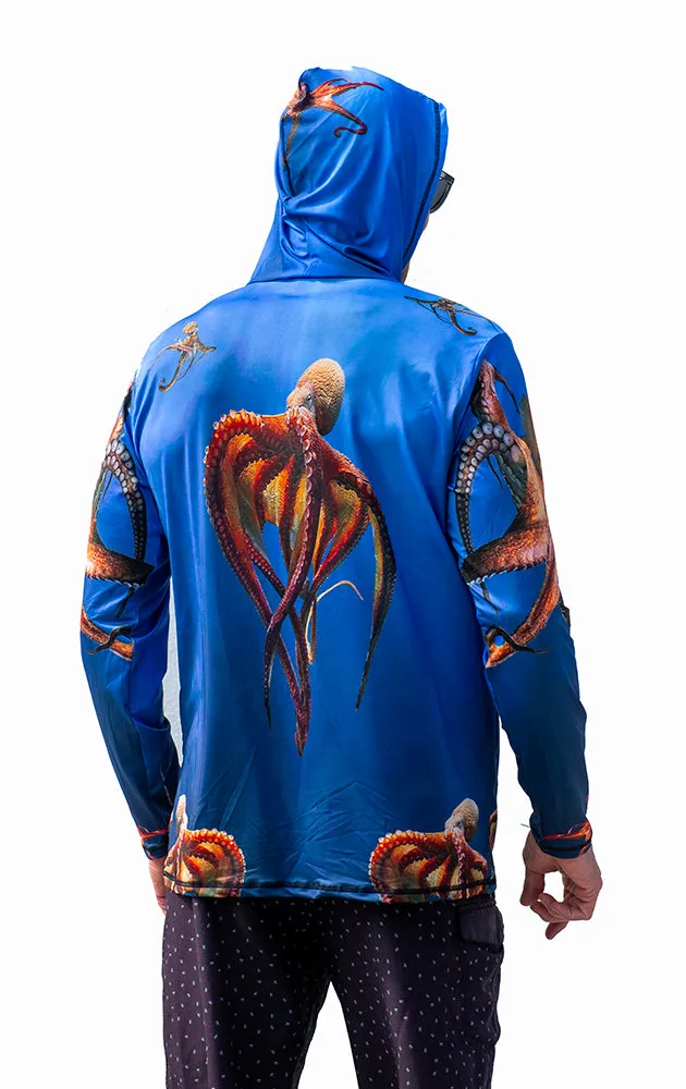 Hooded Sun Shirt - Octopus