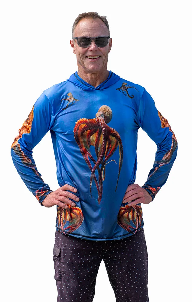 Hooded Sun Shirt - Octopus