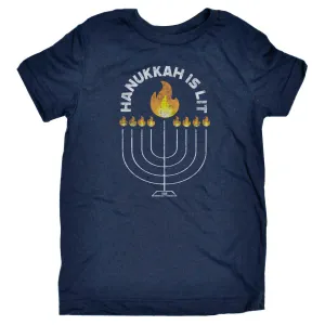 Kids' Hanukkah is Lit T-shirt