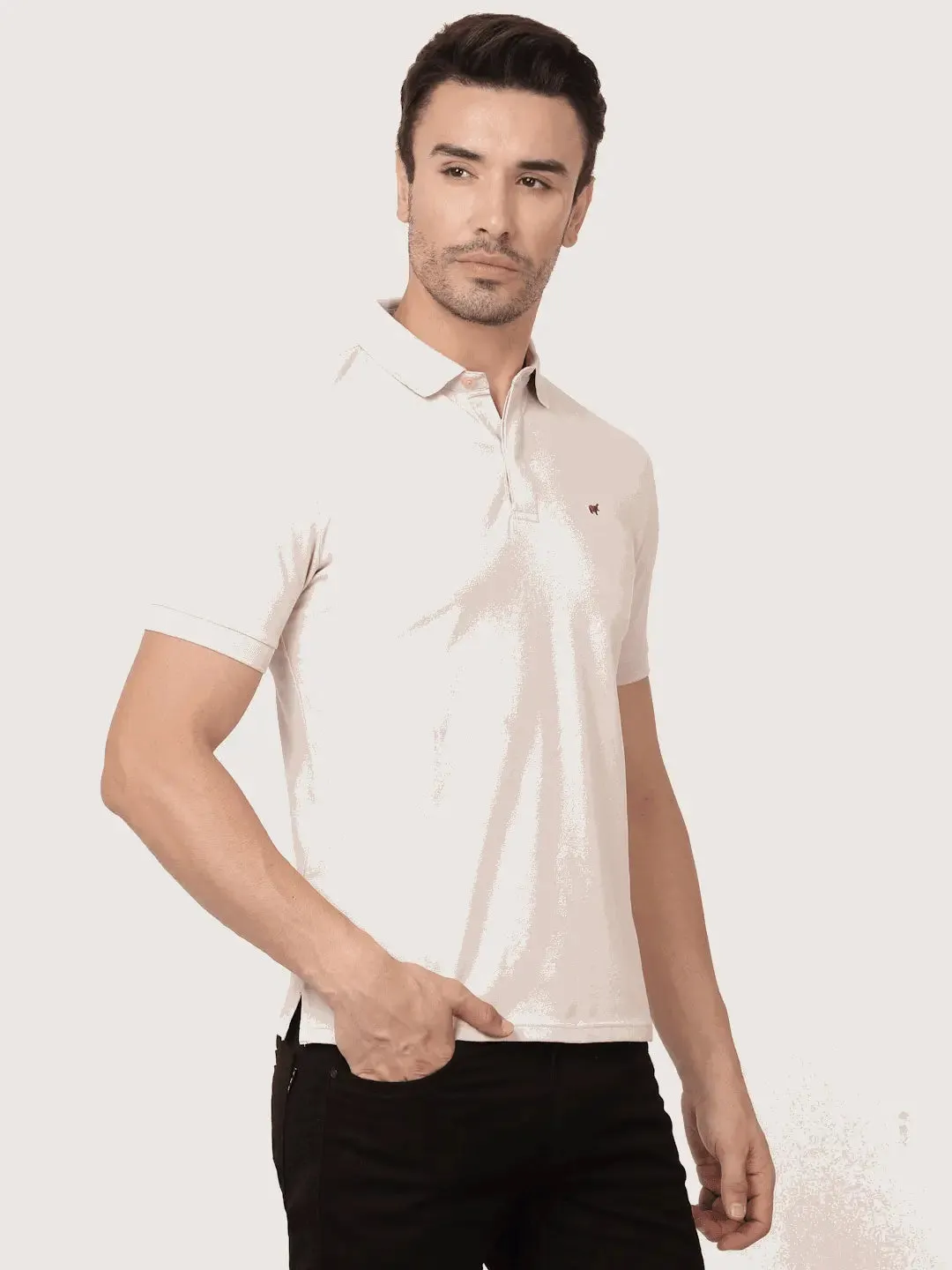 Light Beige Polo Shirt