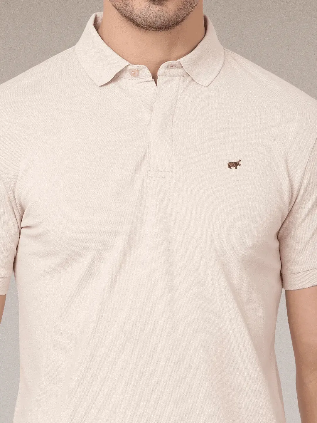 Light Beige Polo Shirt