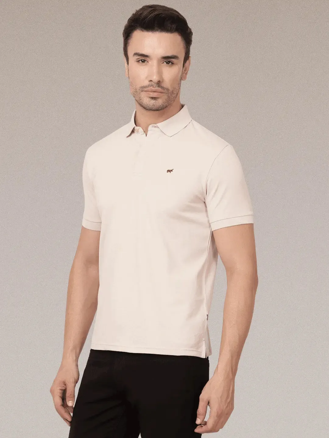 Light Beige Polo Shirt