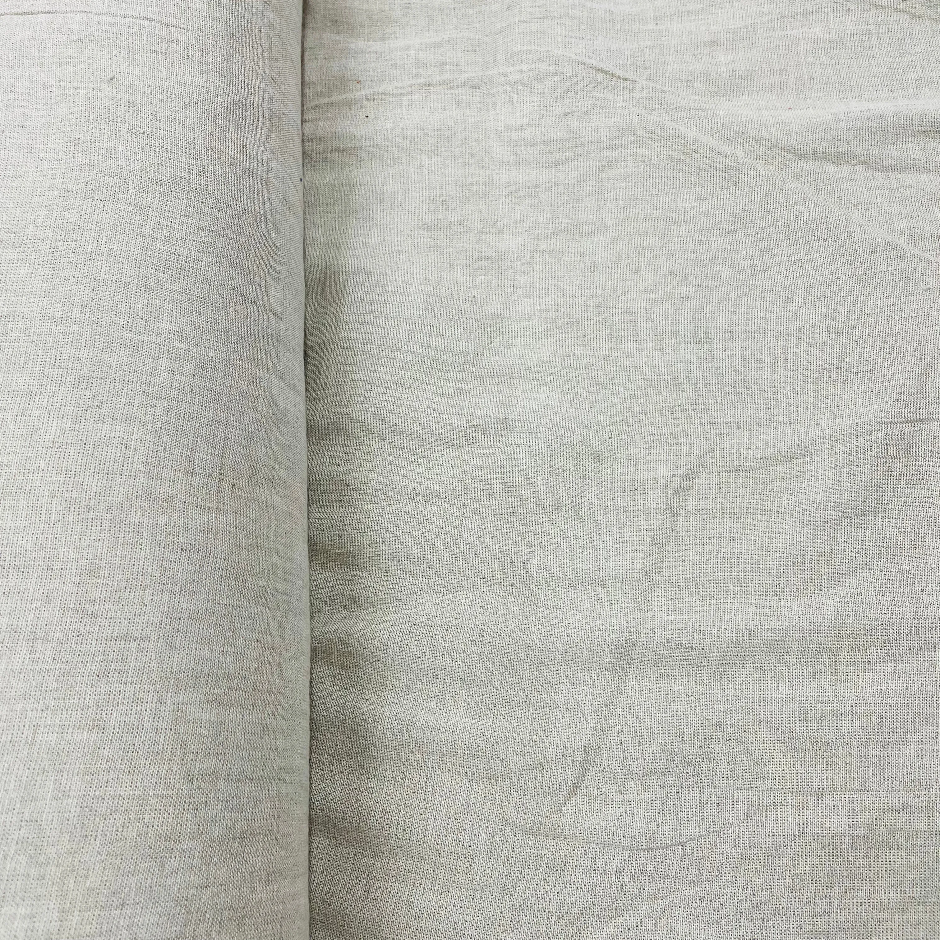 Light Brown Solid Chambray Fabric