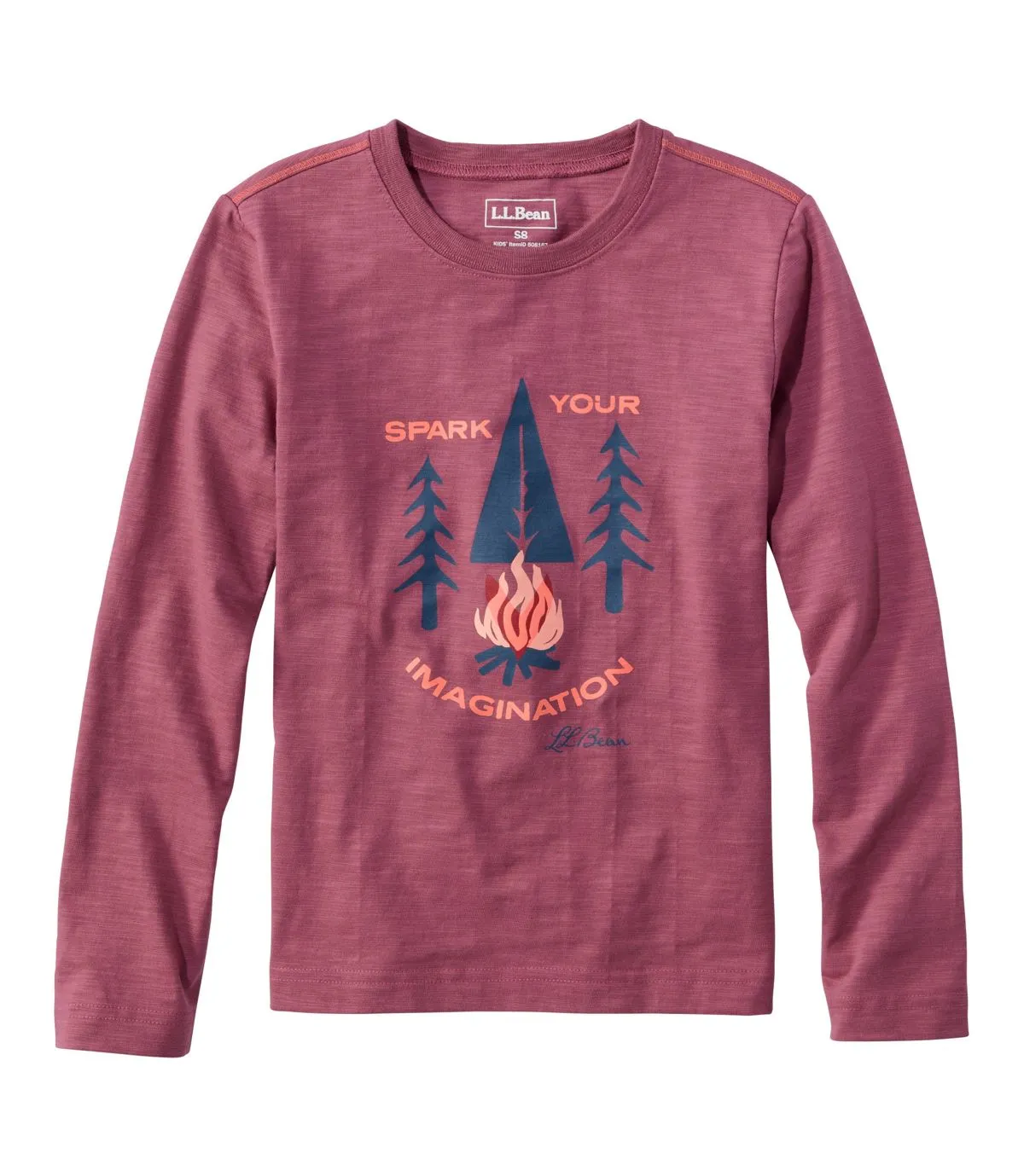 L.L. Bean Kid's Glow in the Dark Graphic Long Sleeve Tee