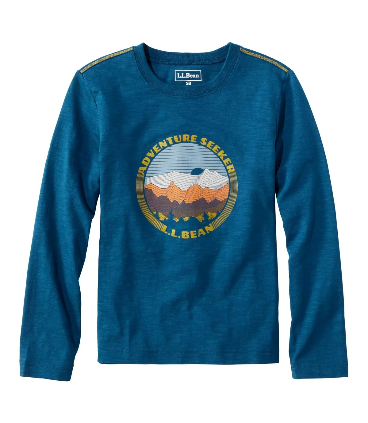 L.L. Bean Kid's Glow in the Dark Graphic Long Sleeve Tee