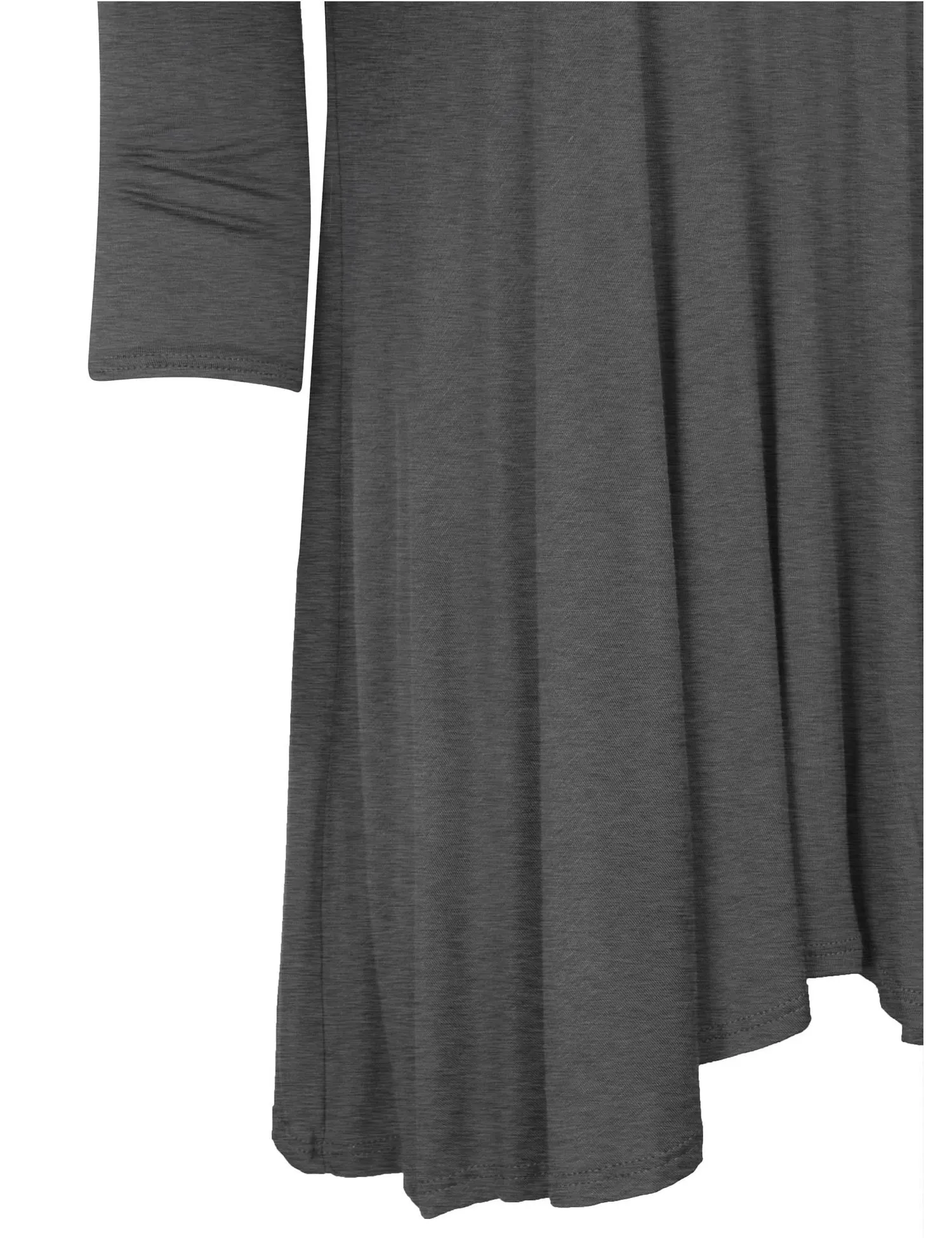 Long Sleeve V Neck Flattering Comfortable Fit Tunic Top