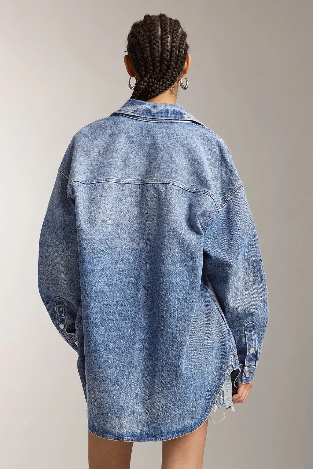 Long Sleeves Relaxed Fit Denim Shirt