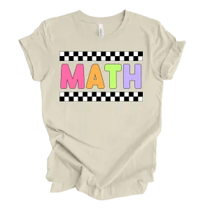 Math Retro Rainbow Tee