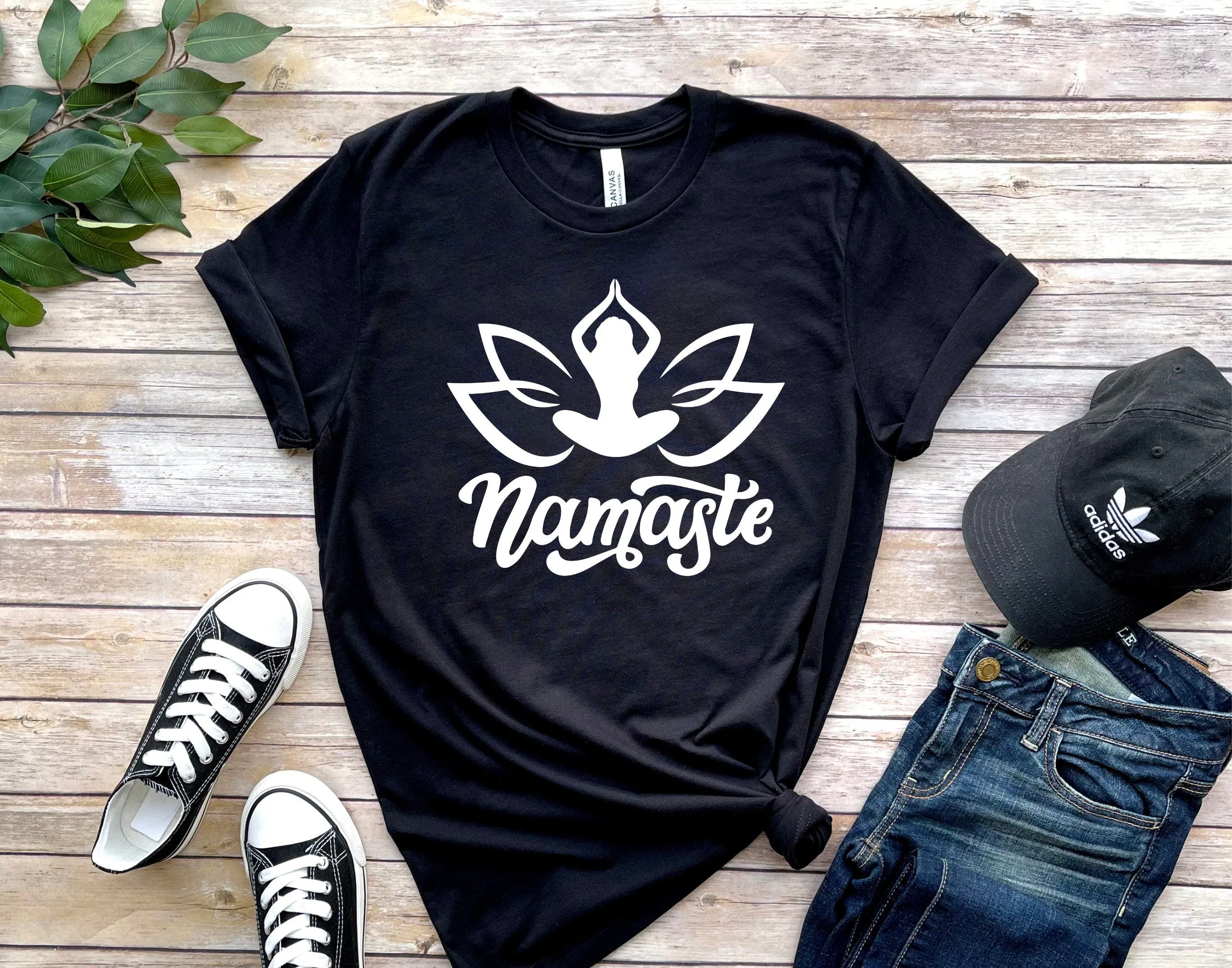 namaste yoga T-Shirt, Meditation Shirt, Yoga Shirt, Yoga Lover Gift, Yoga Gift, Spiritual Shirt, buddhism