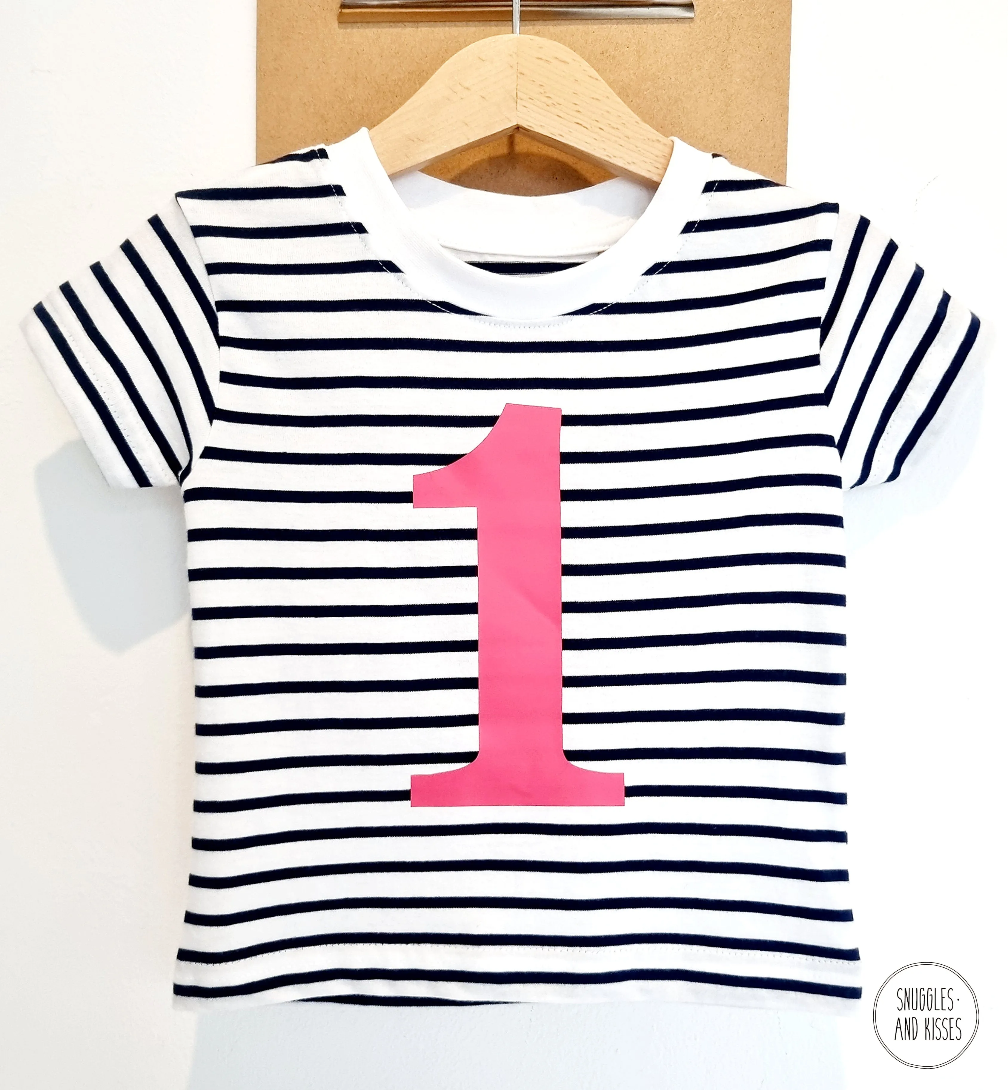 Number 1 Stripe Birthday Tee