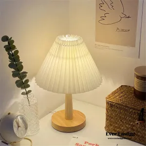 Oak Wood Table Lamp (4 Colors)