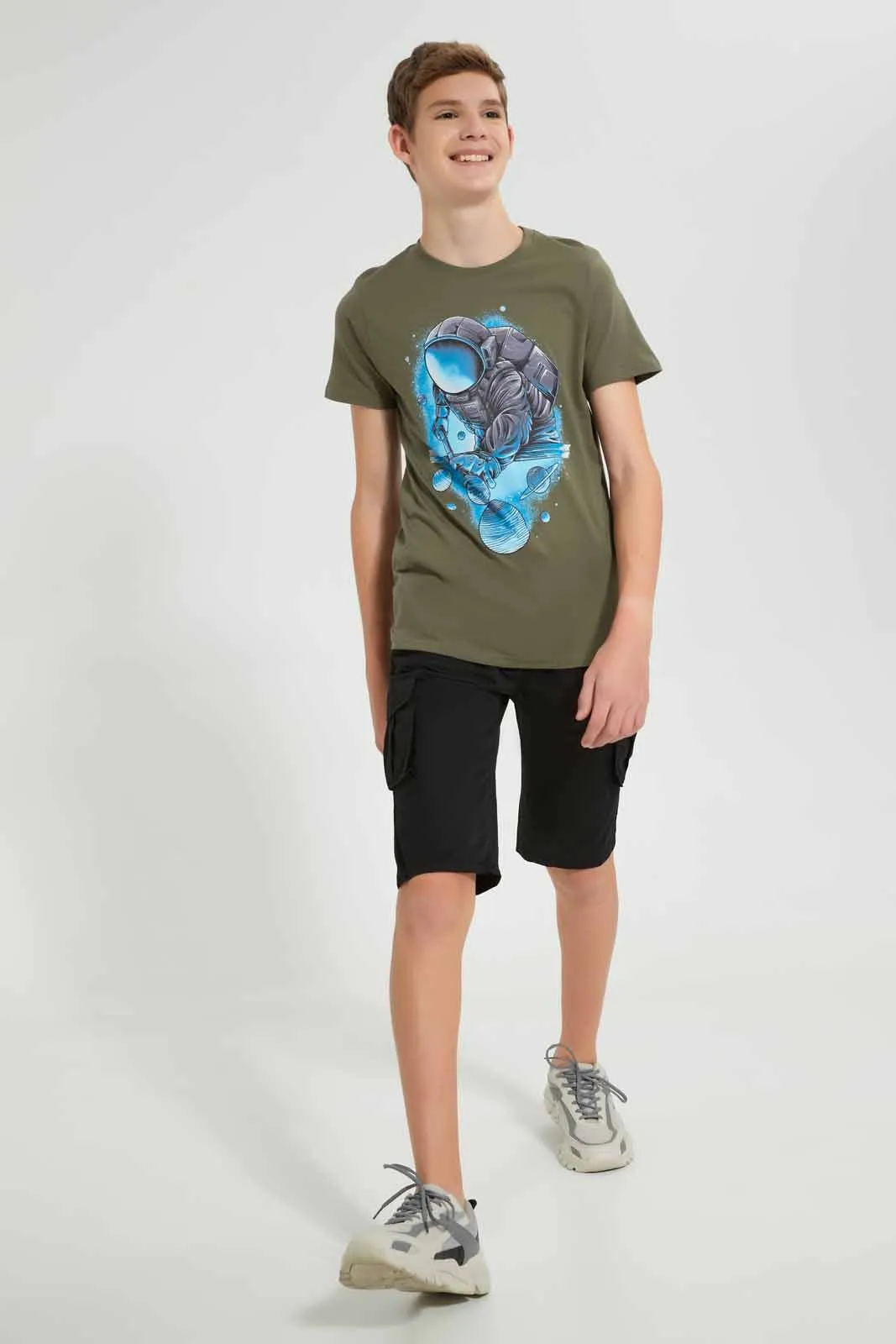 Olive Space Pool T-Shirt