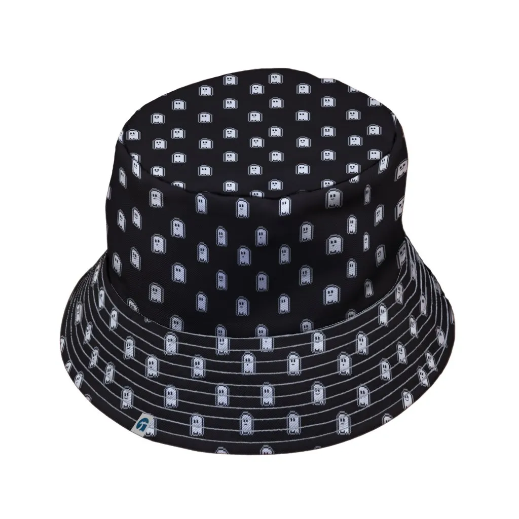 Pixel Ghost Bucket Hat