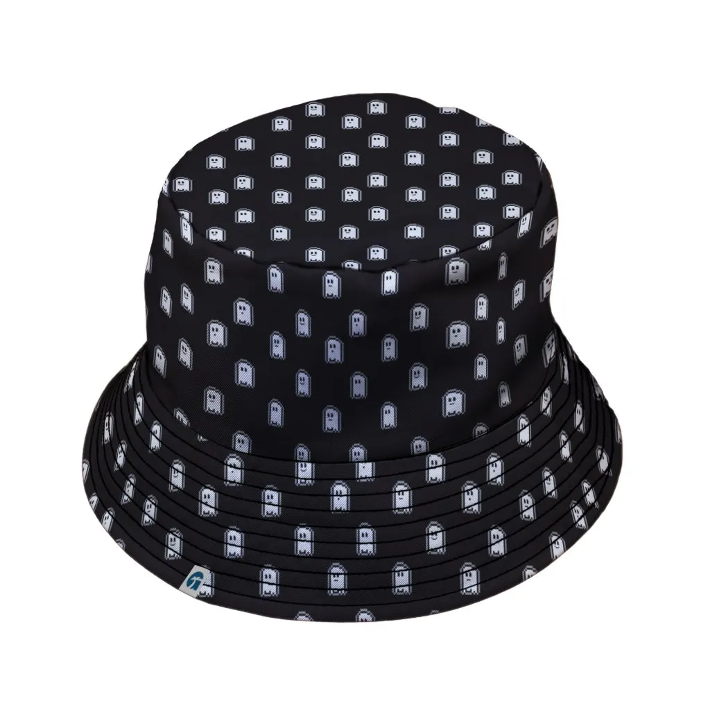 Pixel Ghost Bucket Hat