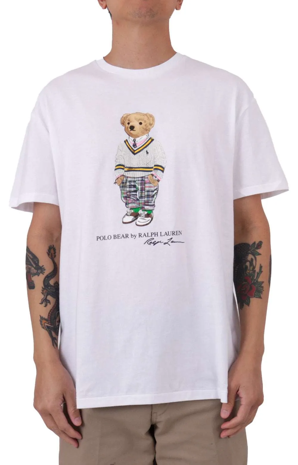 Polo Ralph Lauren Classic White Polo Bear Graphic T-Shirt