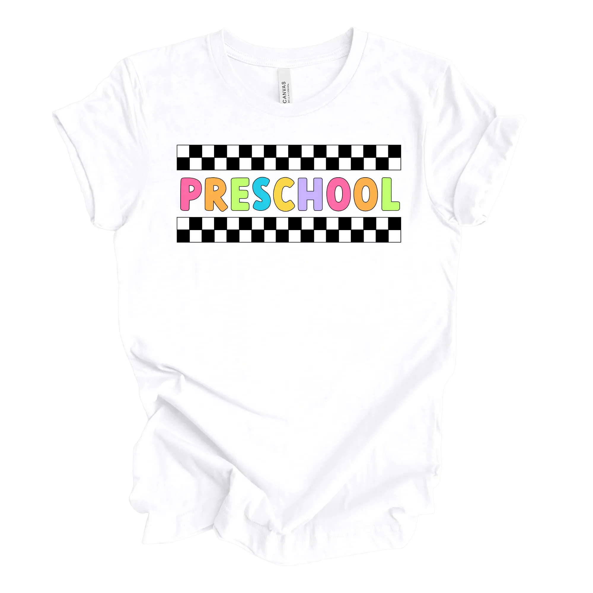 Preschool Retro Rainbow Tee