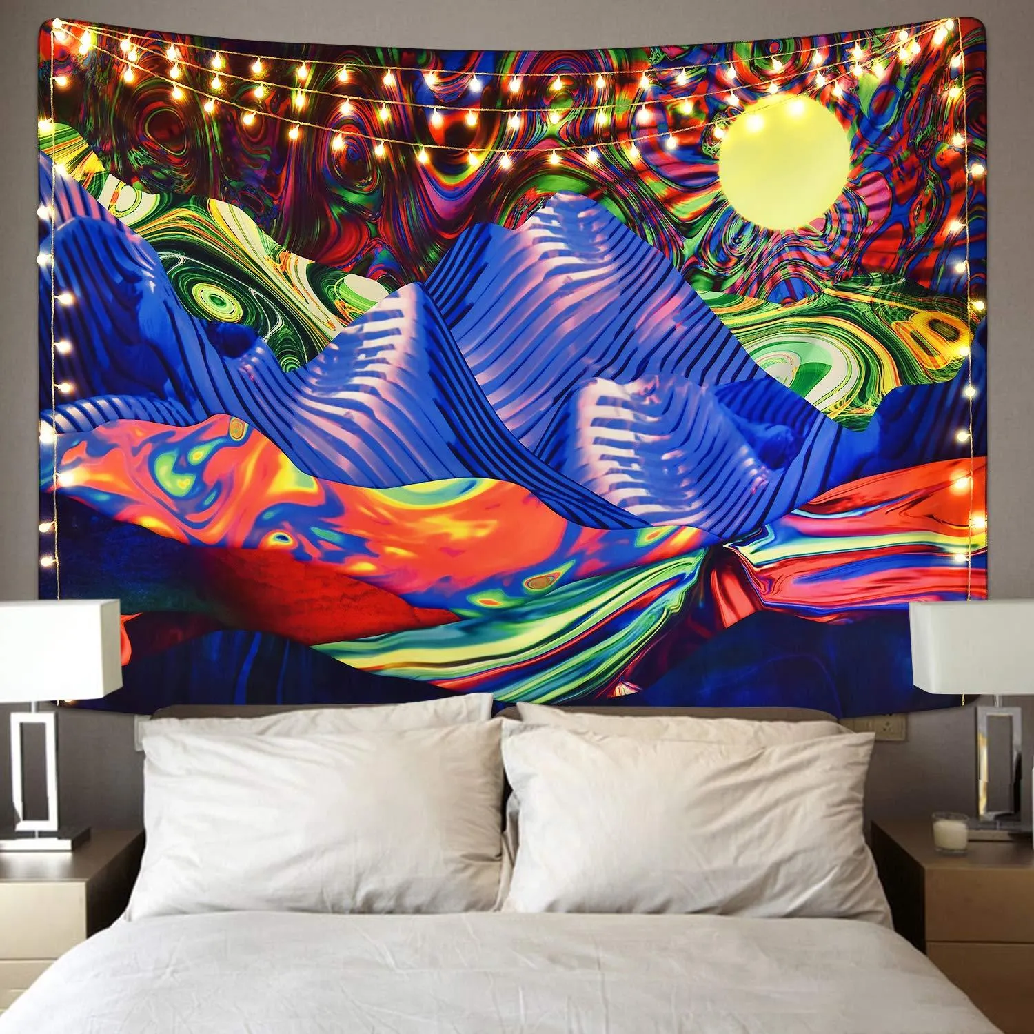 Psychedelic Mountain Tapestry