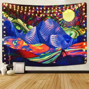 Psychedelic Mountain Tapestry