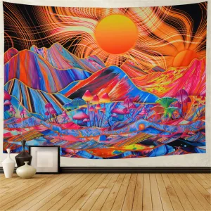 Psychedelic Sun Tapestry