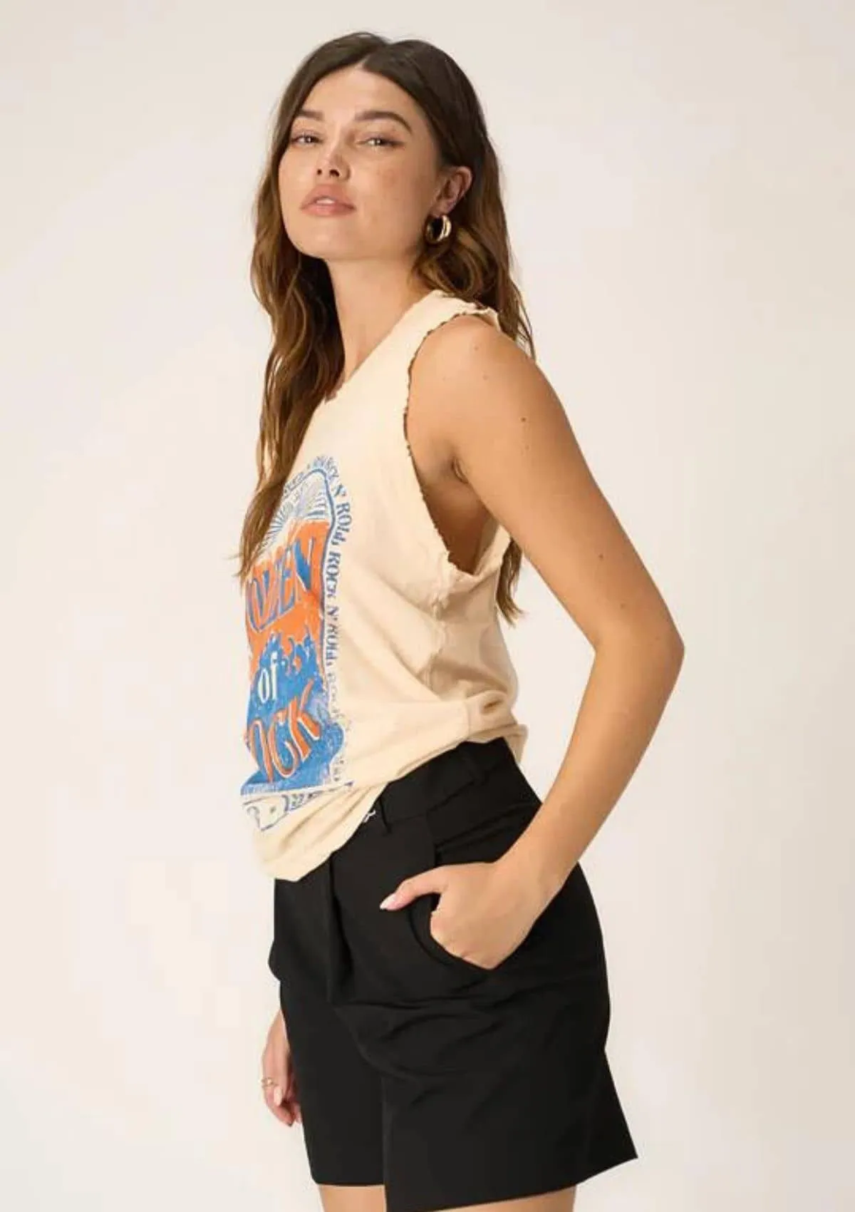 Queen of Rock Tank - Chalk