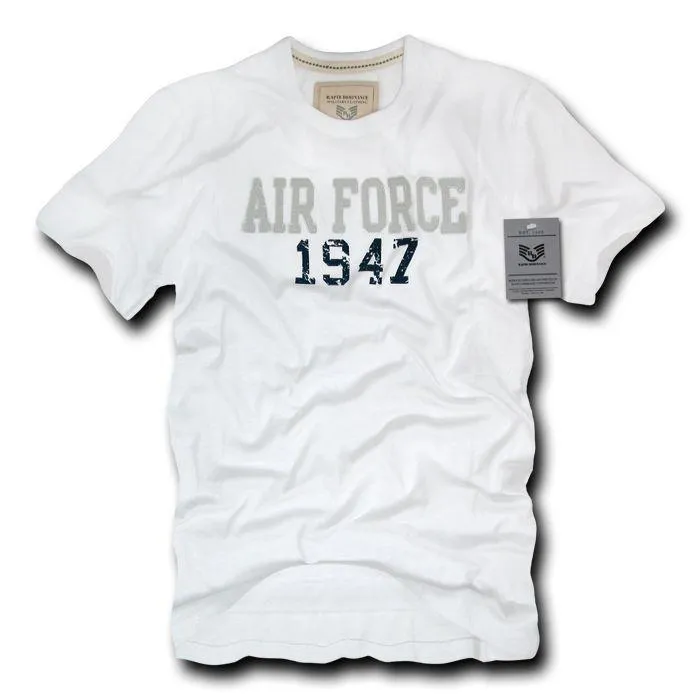 Rapid Dominance Army Air Force Navy Marines Applique Military Year T-Shirts Tees