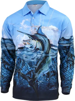 Samaki Black Marlin Adult Fishing Shirts