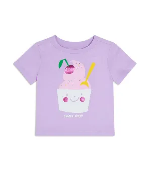 Short-Sleeve Graphic T-Shirt For Toddler Girls Fresh Lilac