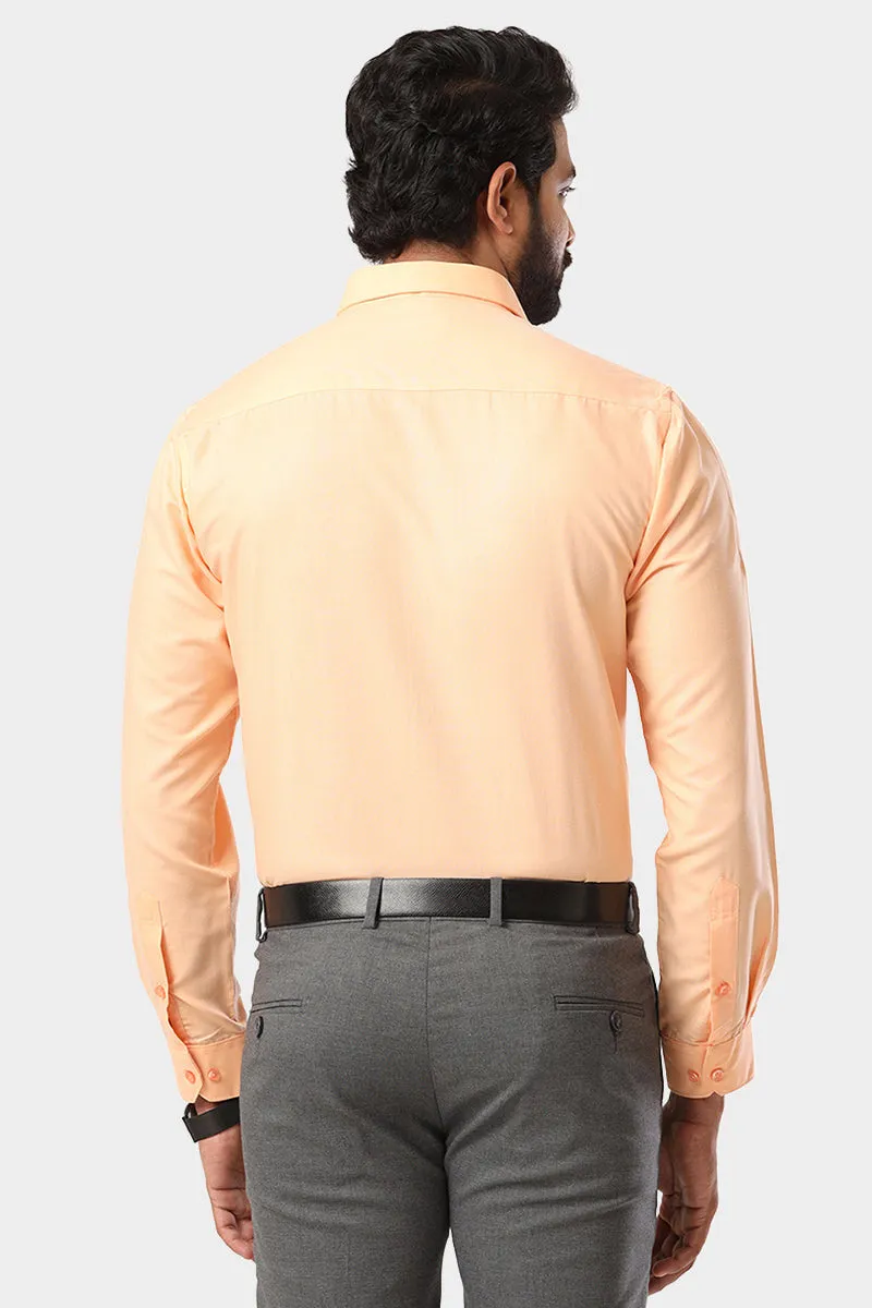 Super Soft -  Amber orange Formal Shirts for Men | Ariser