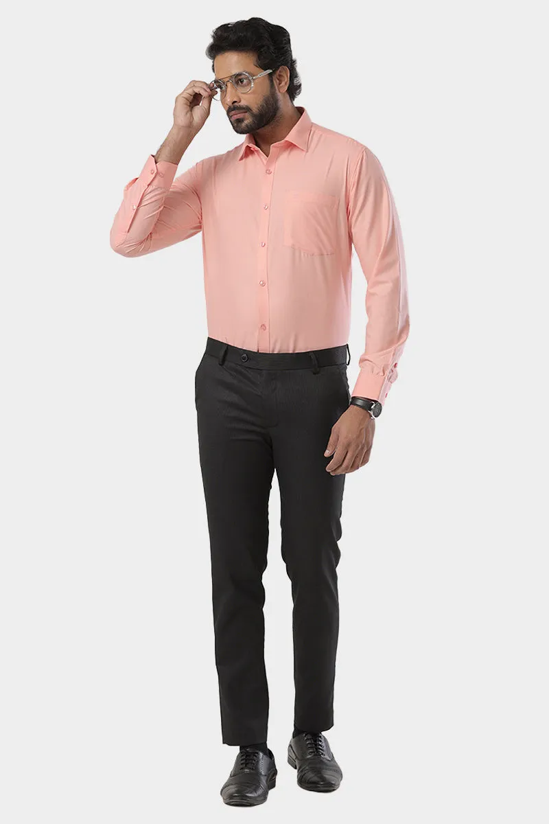 Super Soft -Orange Formal Shirts for Men | Ariser