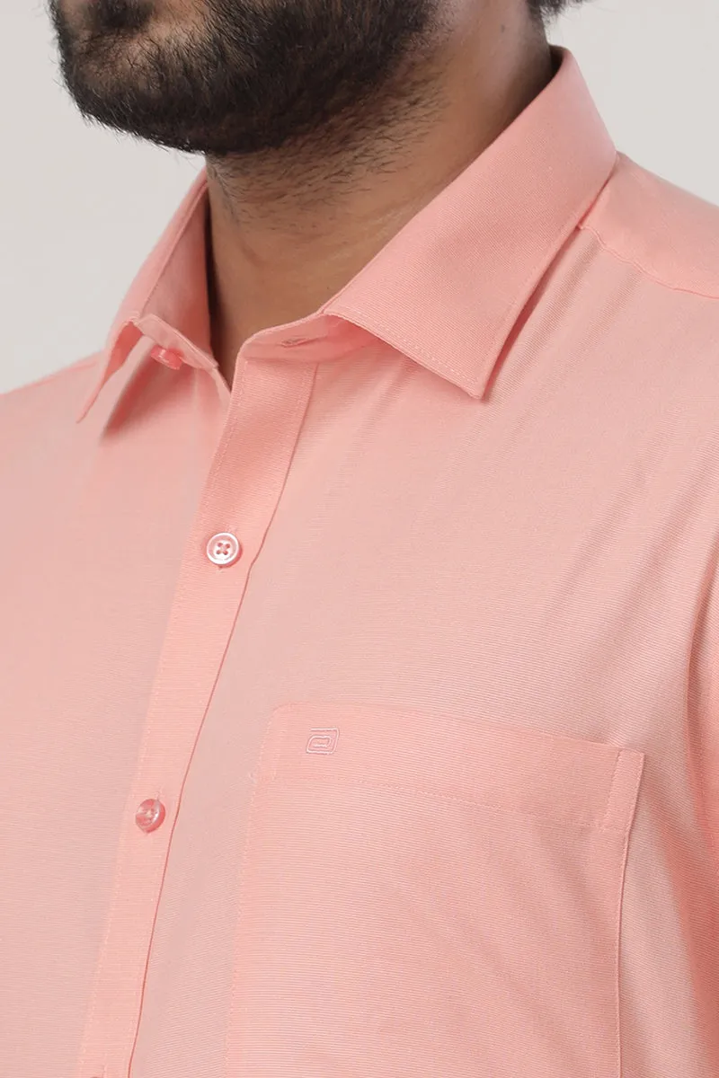 Super Soft -Orange Formal Shirts for Men | Ariser