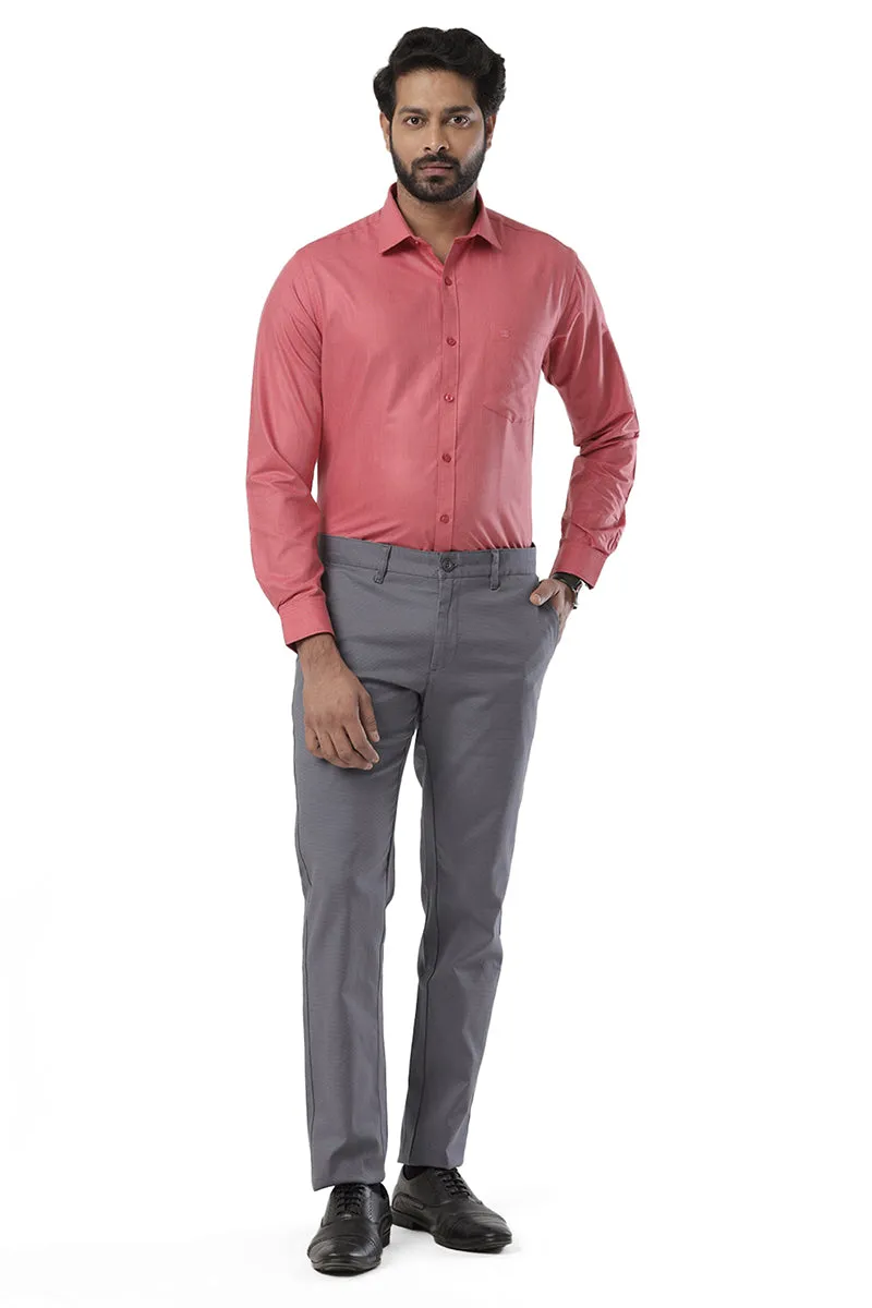 Super Soft -Ruby Red Formal Shirts for Men | Ariser