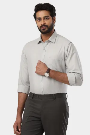 Super Soft -Squirrel Gray Formal Shirts for Men | Ariser