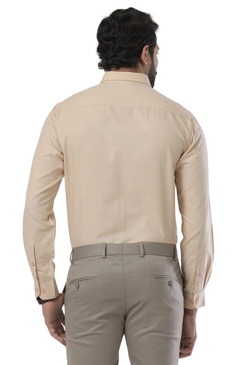 Super Soft - Tan Formal Shirts for Men | Ariser