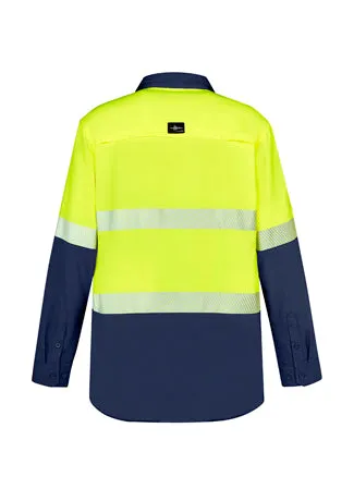 Syzmik Mens Hi Vis Outdoor Segmented Tape L/S Shirt  (ZW470)