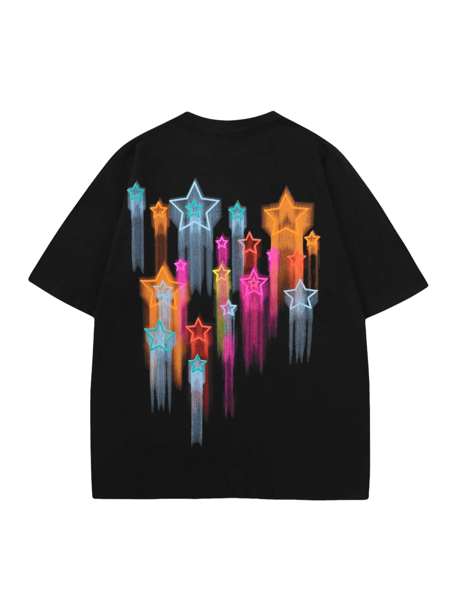 Thesupermade Colorful Full Of Stars Printed T-shirt