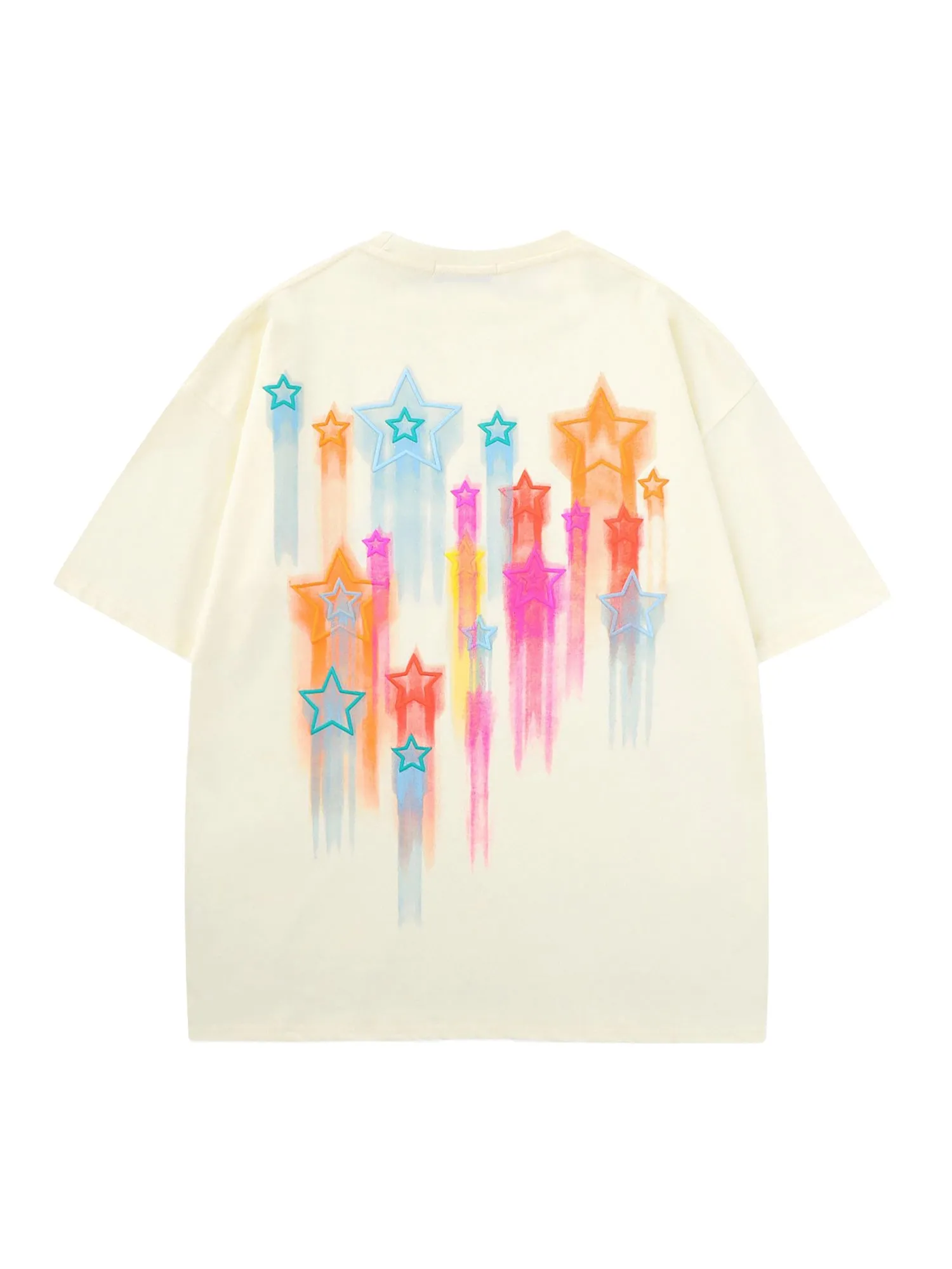 Thesupermade Colorful Full Of Stars Printed T-shirt