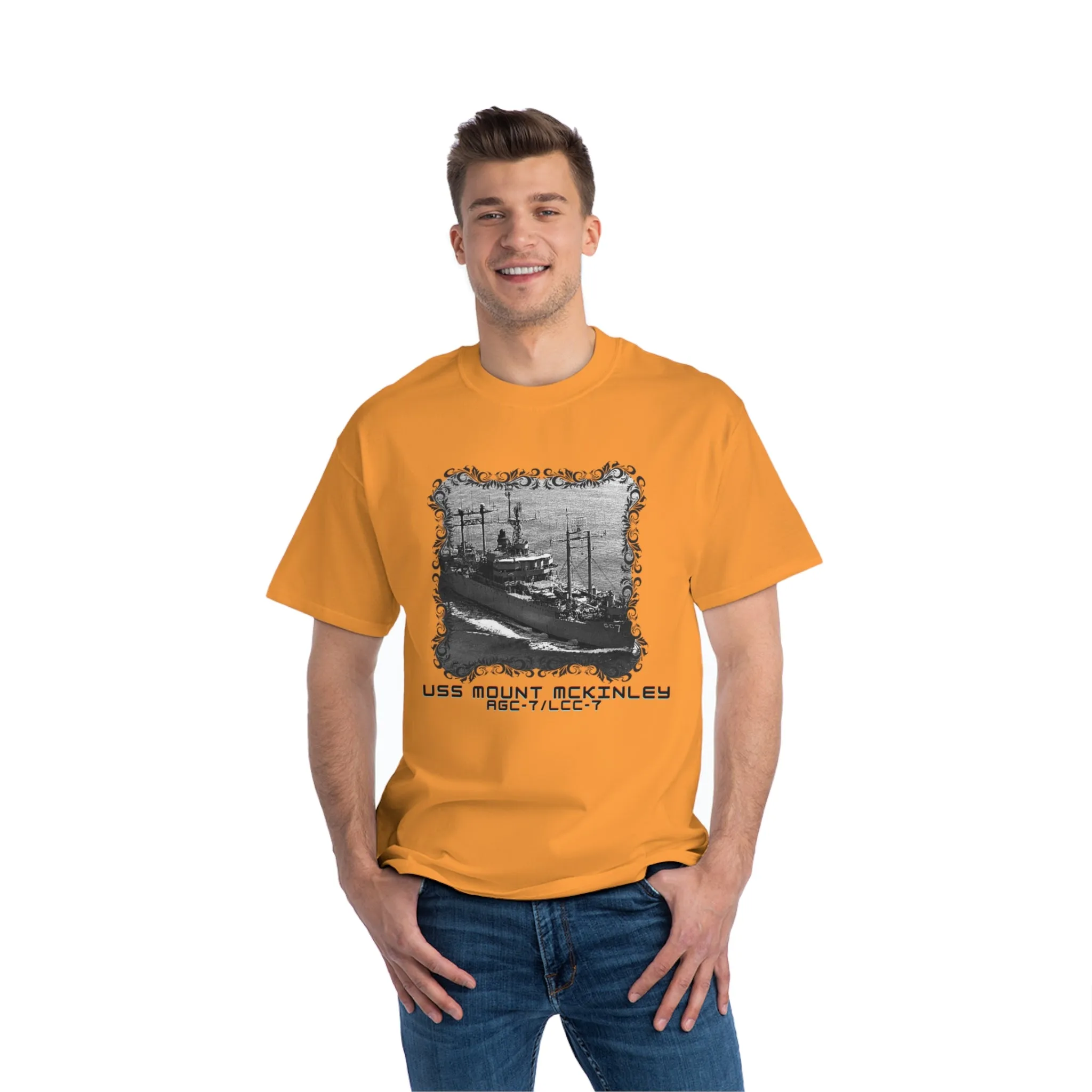 USS Mount Mckinley AGC-7/LCC-7 United States Ship PODBeefy-T®  Short-Sleeve T-Shirt