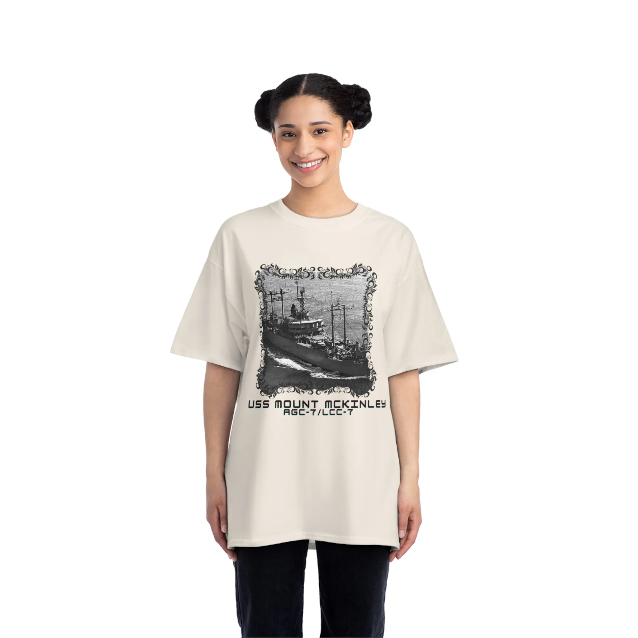 USS Mount Mckinley AGC-7/LCC-7 United States Ship PODBeefy-T®  Short-Sleeve T-Shirt