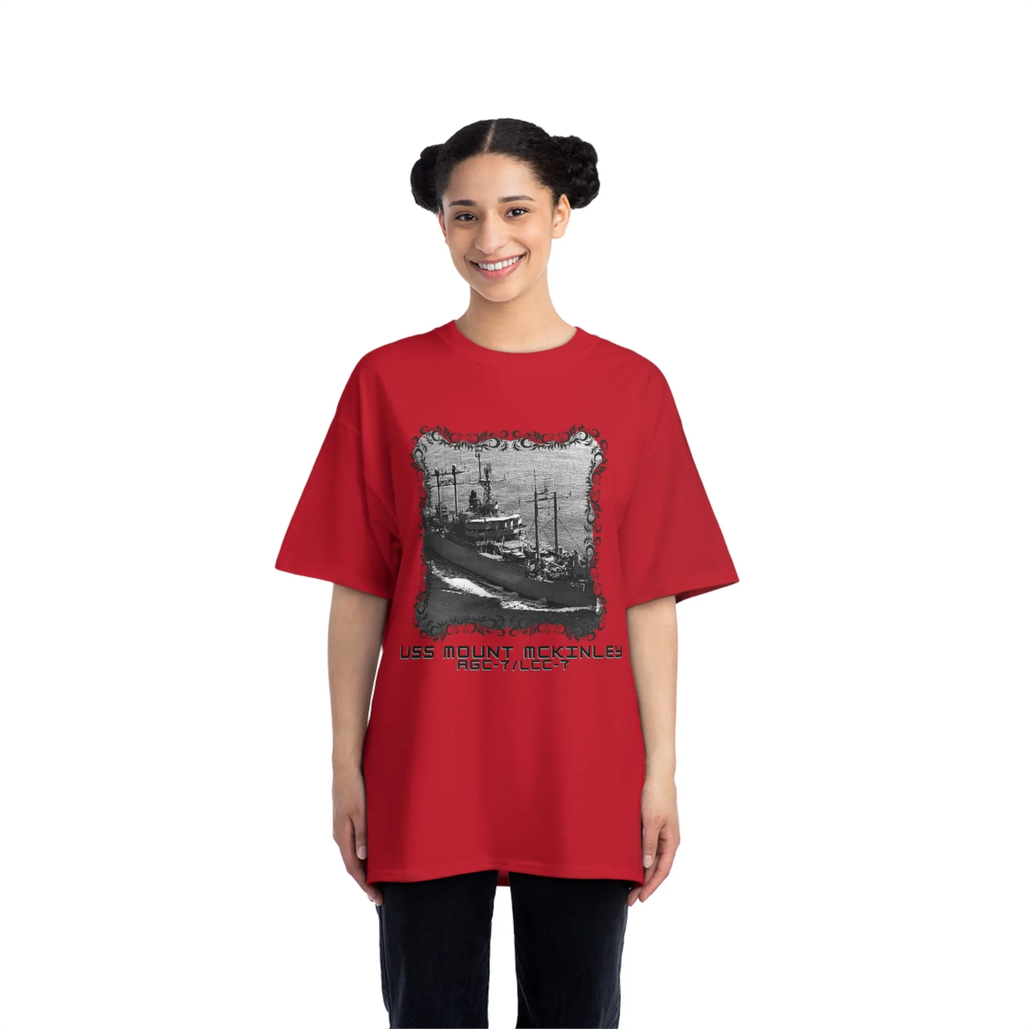 USS Mount Mckinley AGC-7/LCC-7 United States Ship PODBeefy-T®  Short-Sleeve T-Shirt