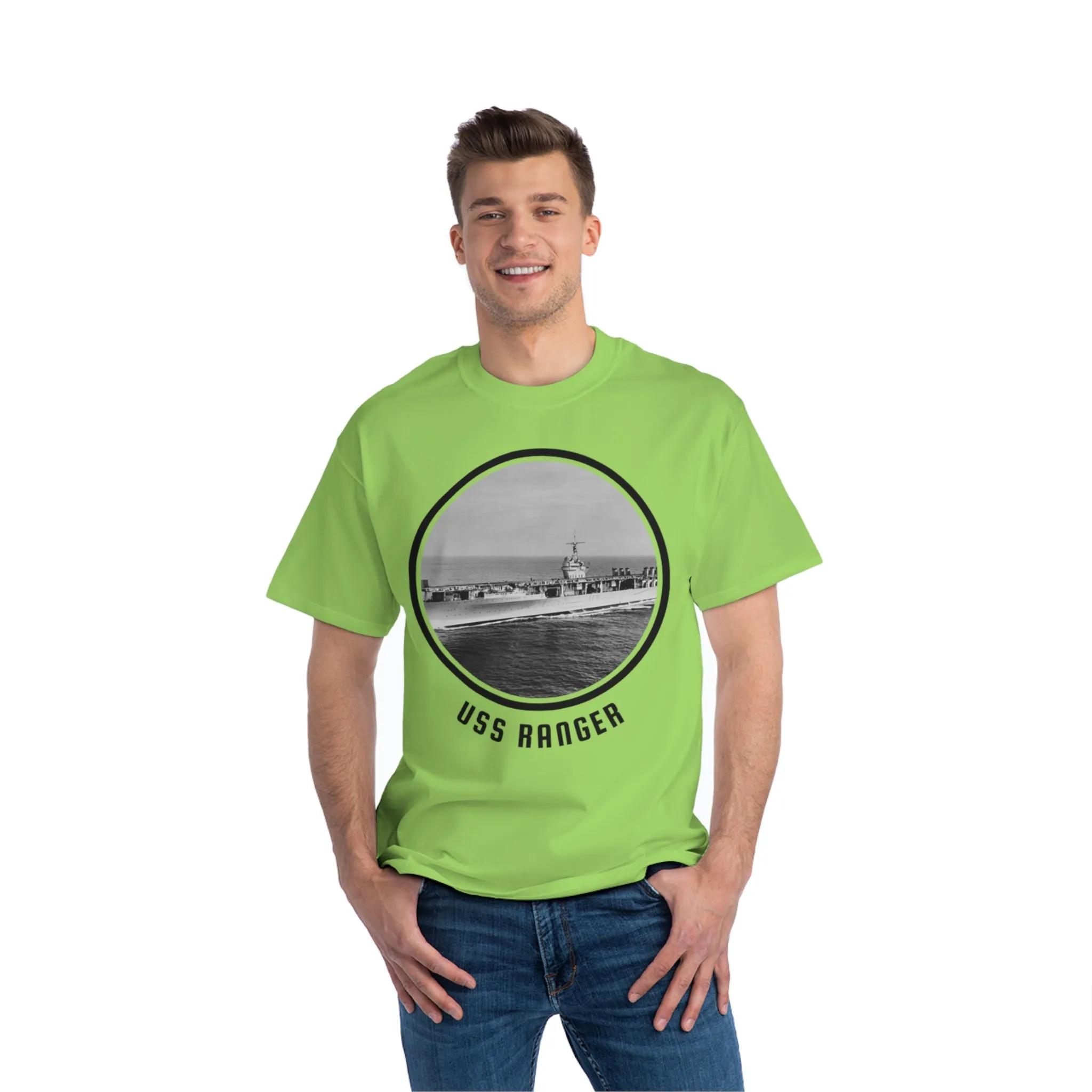 uss Ranger  United States Ships POD Beefy-T®  Short-Sleeve T-Shirt