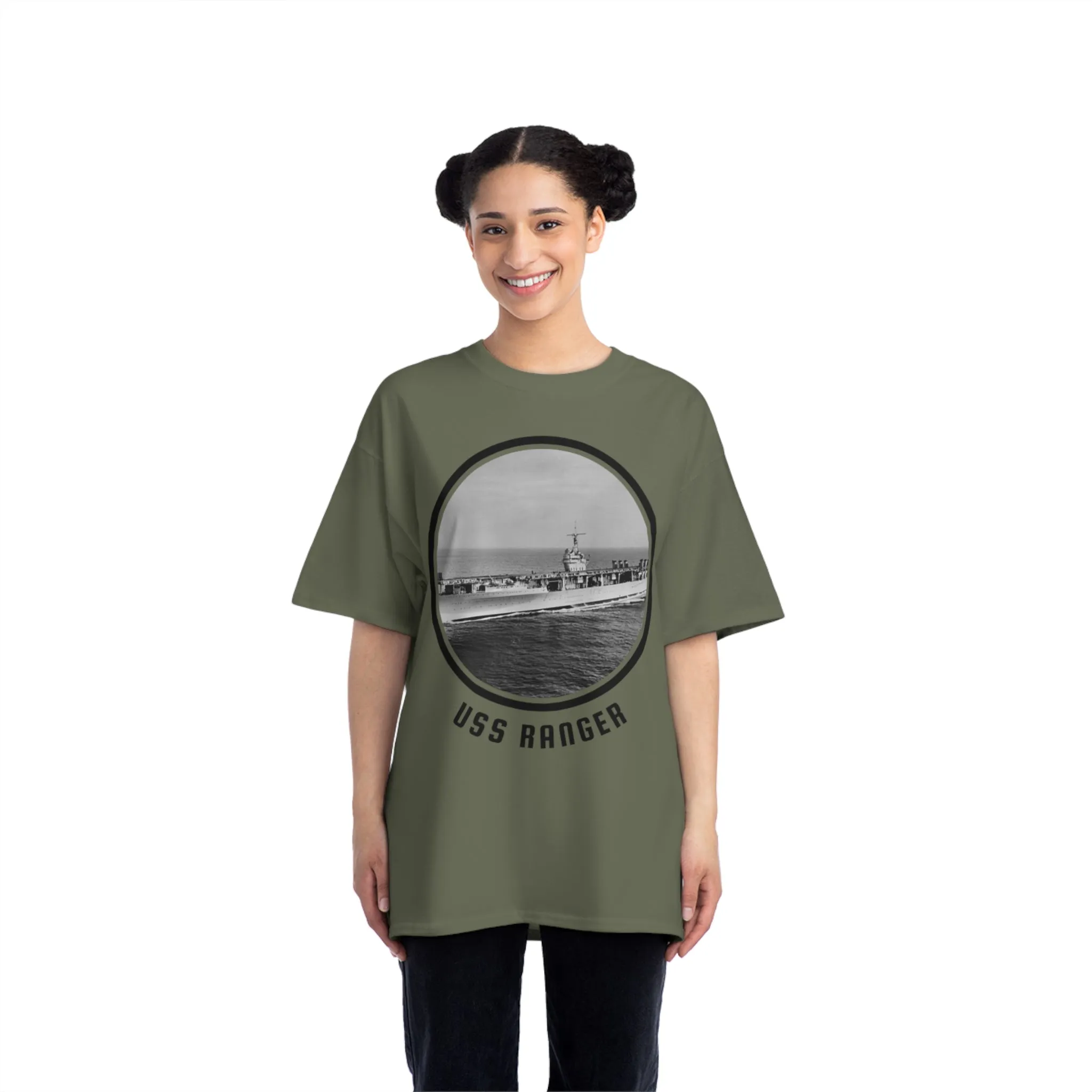 uss Ranger  United States Ships POD Beefy-T®  Short-Sleeve T-Shirt