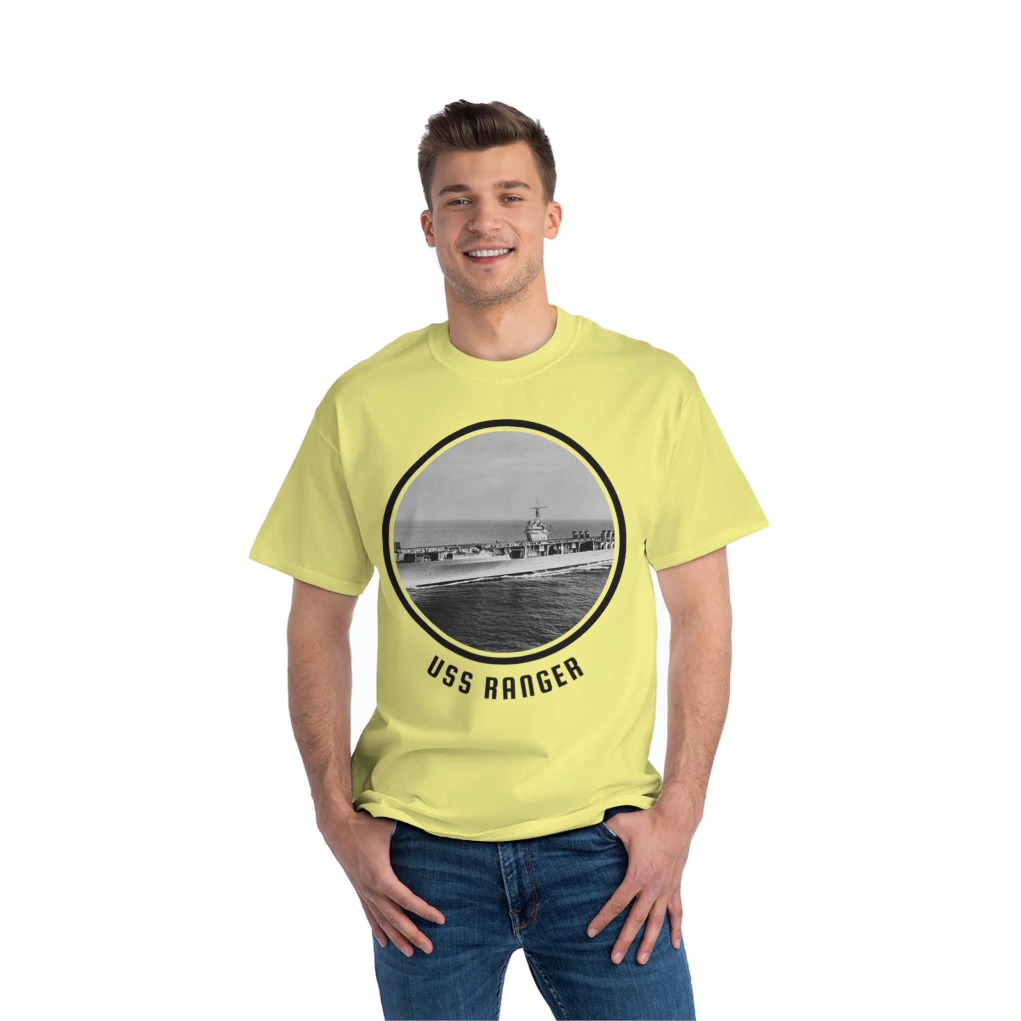 uss Ranger  United States Ships POD Beefy-T®  Short-Sleeve T-Shirt