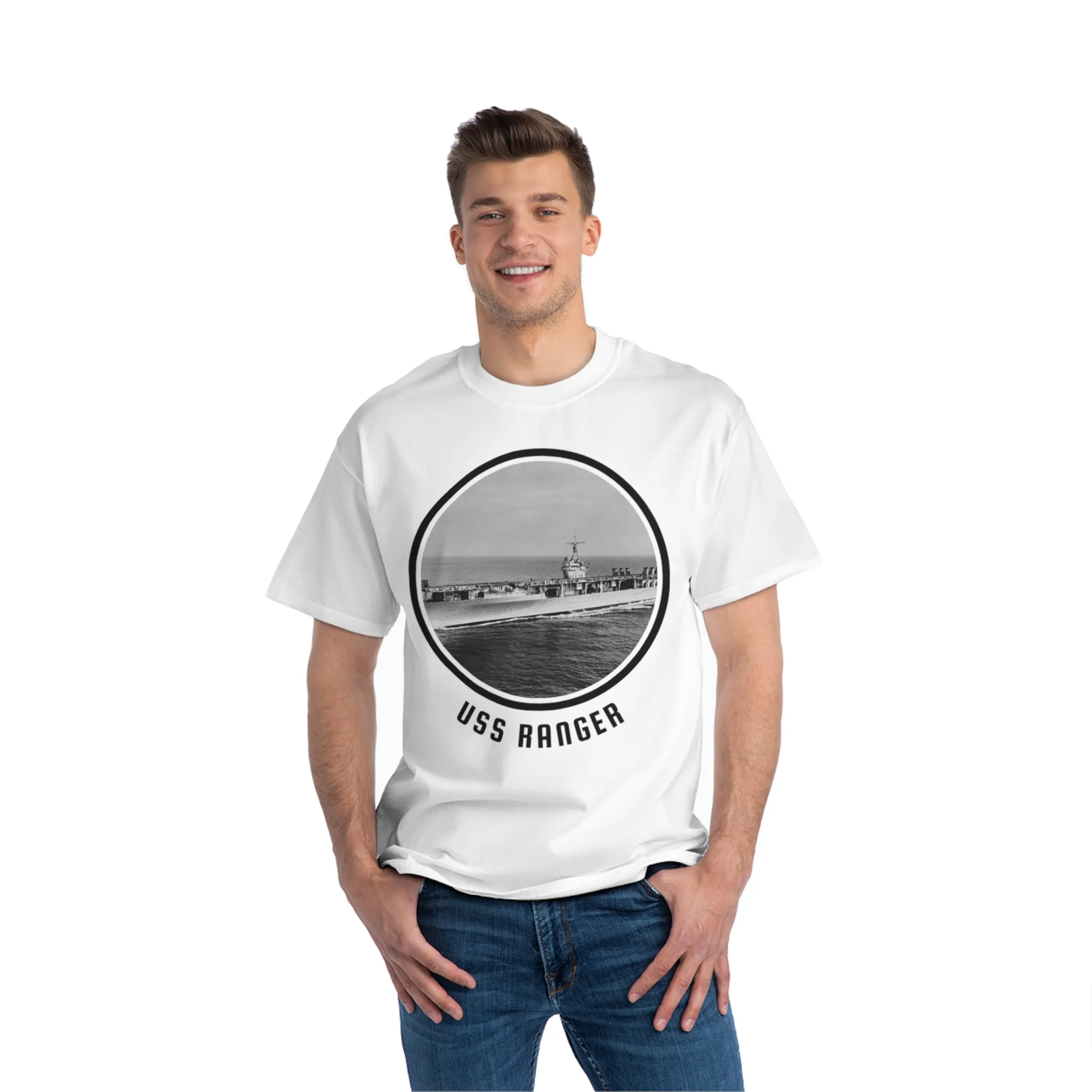 uss Ranger  United States Ships POD Beefy-T®  Short-Sleeve T-Shirt