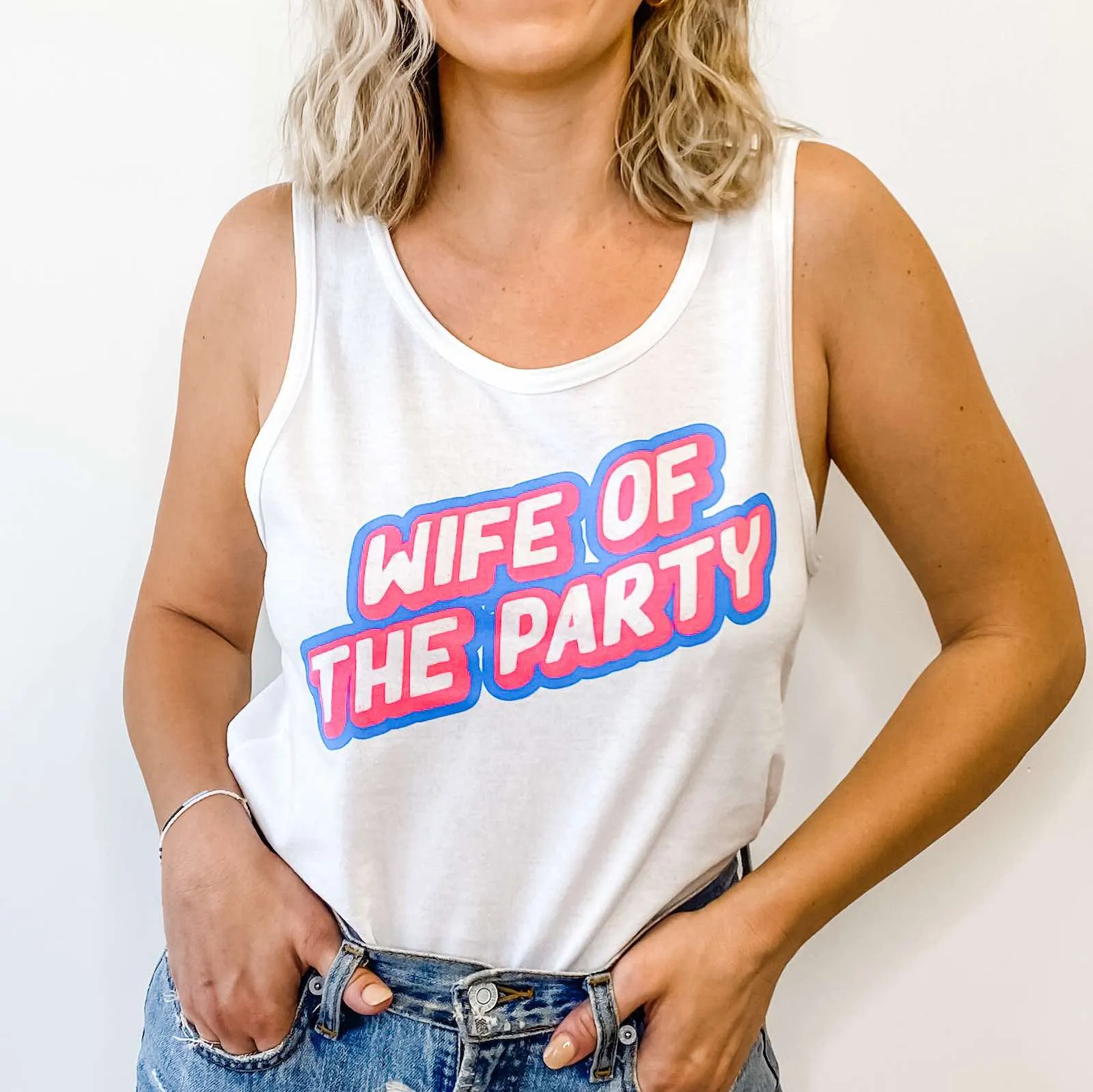 Wife Of The Party Tie-Dye Bachelorette Tanks