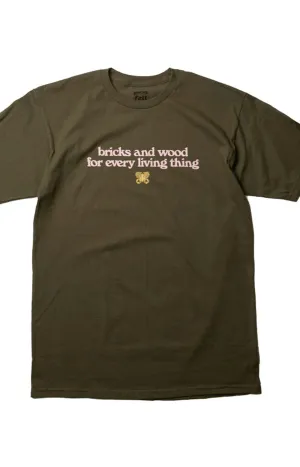 Wordmark T-Shirt - Olive