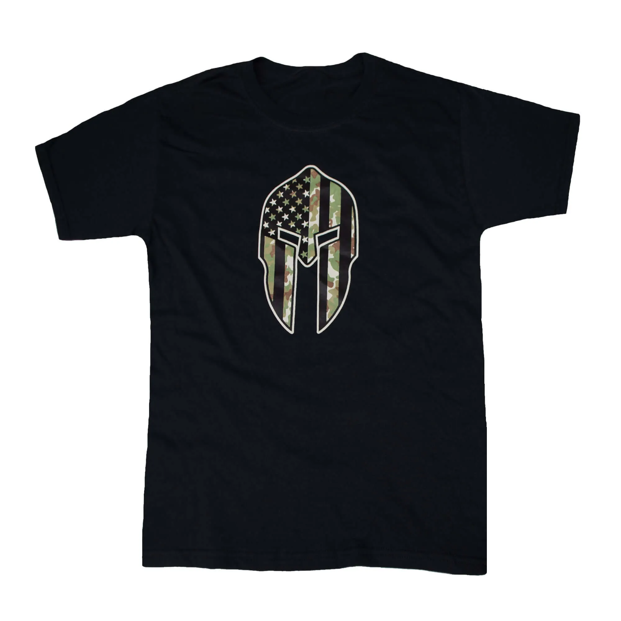 Youth Camo Spartan Flag T-Shirt