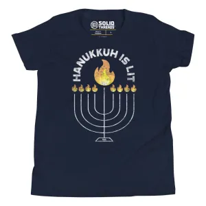 Youth Hanukkah is Lit Extra Soft T-Shirt